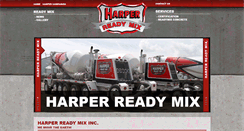 Desktop Screenshot of harperreadymixinc.com